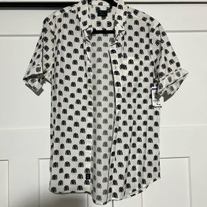 7DIAMONDS Short Sleeve Button Up NWT